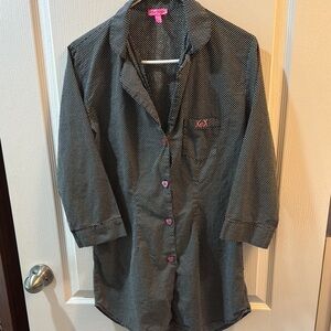 Betsey Johnson Black and White Polka Dot Blouse